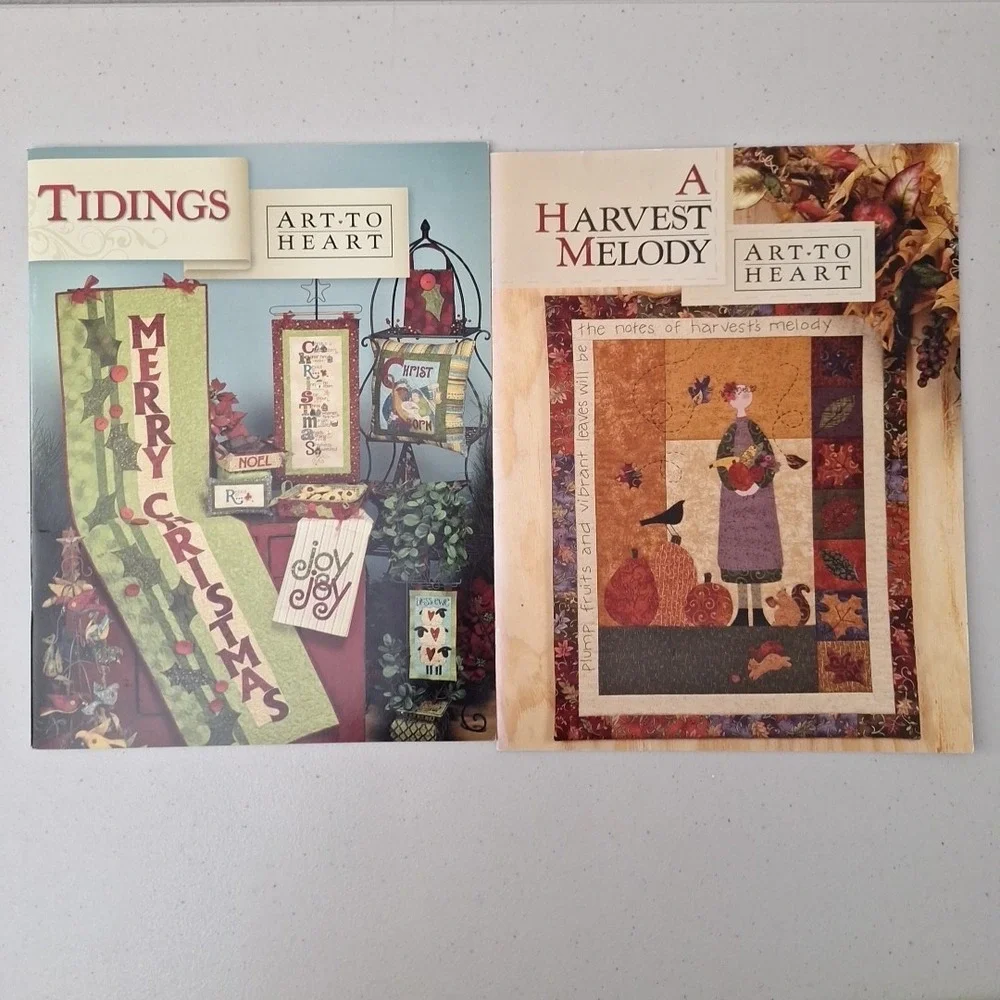 Tidings Quilt Pattern Book by Nancy Halvorsen of Art to Heart & A Melody Harvest